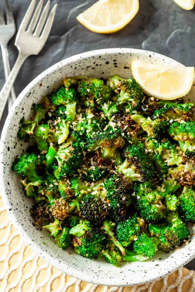 Air Fryer Broccoli recipe image.