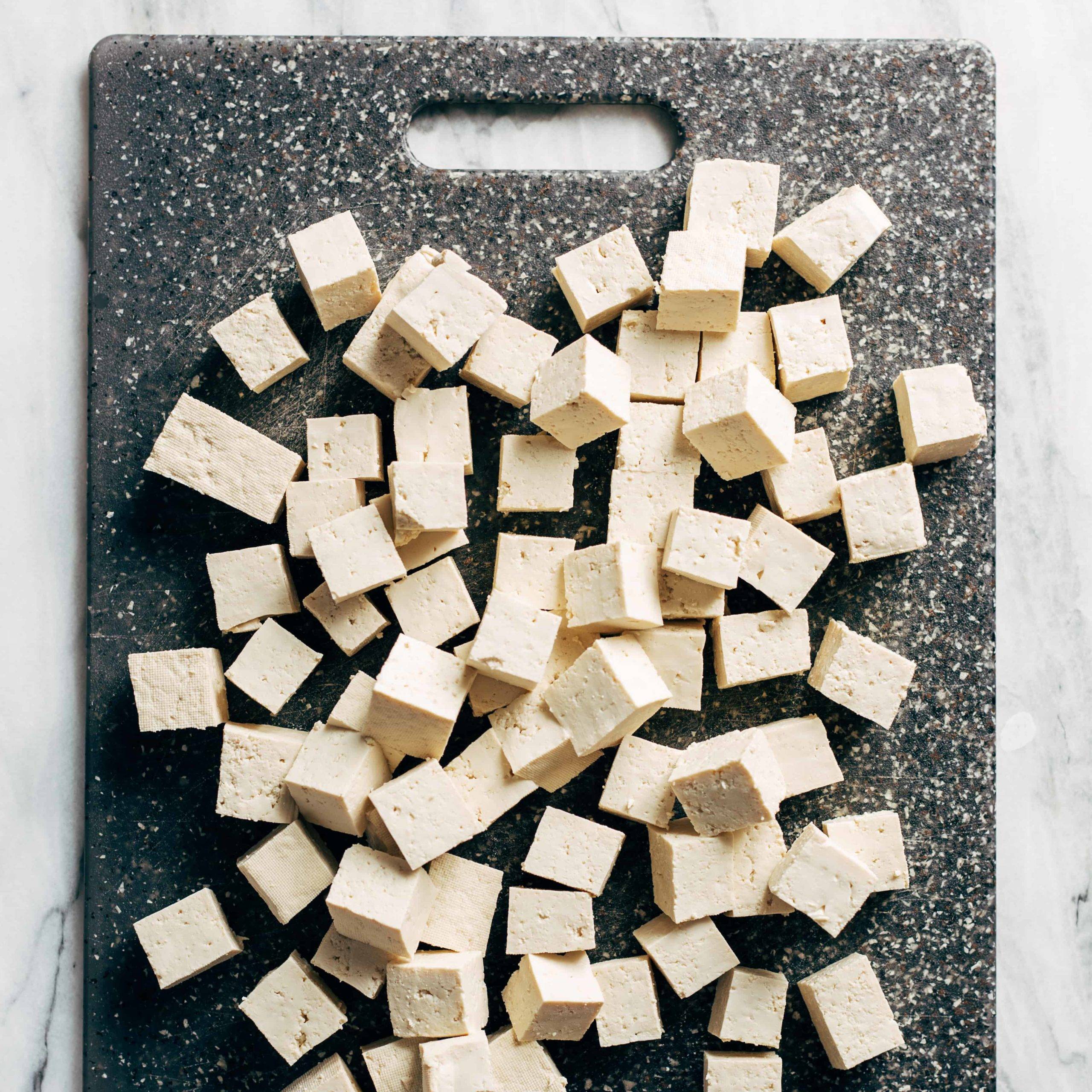 How to bake crispy tofu step one.