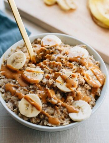 Peanut butter banana oatmeal recipe.