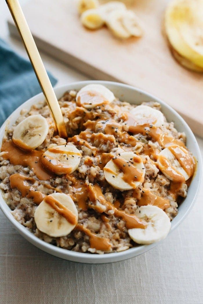 Peanut butter banana oatmeal recipe.