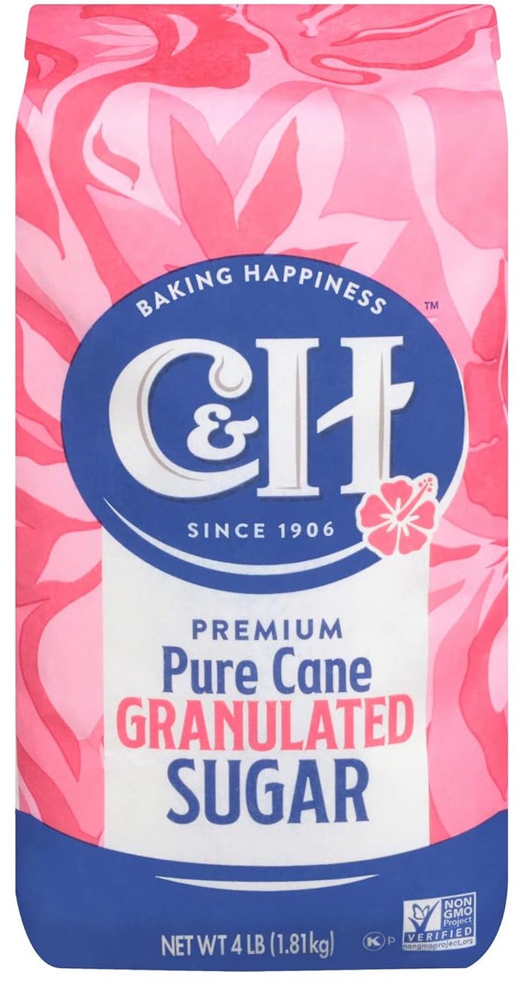 C&H premium pure cane granulated sugar.