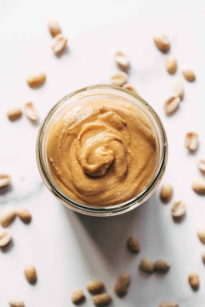 How to make peanut butter step four.