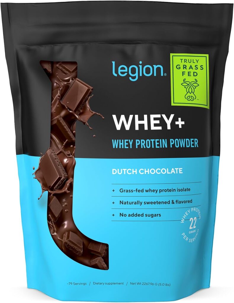 Legion whey protein powder product.