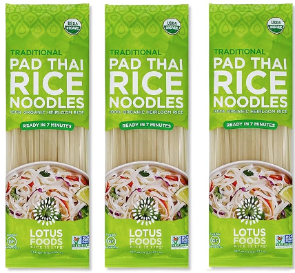 Lotus food organic pad thai rice noodles.