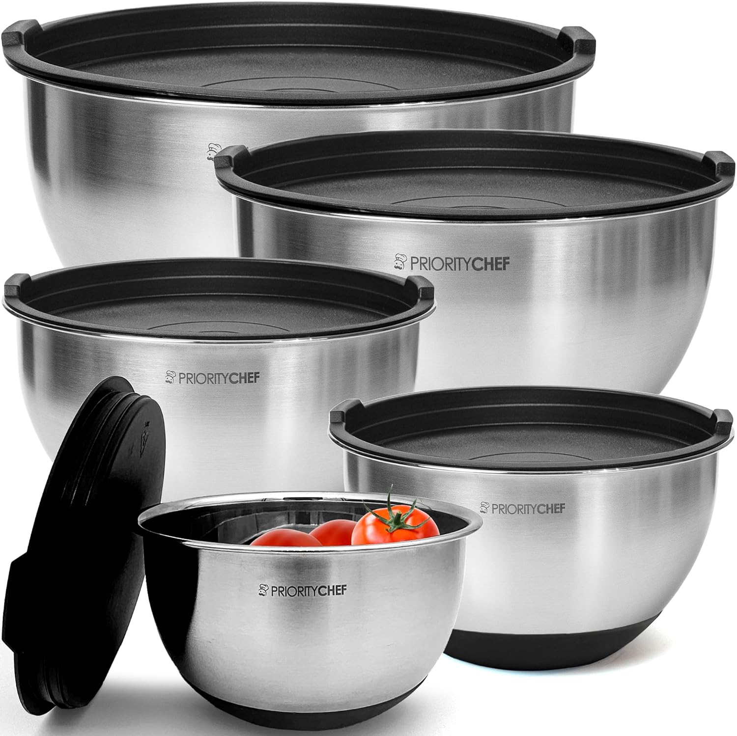 Priority Chef Premium Stainless Steel Mixing Bowls product.