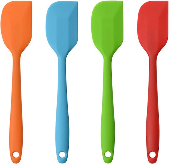 Silicone spatulas 11 inch and heat resistant.