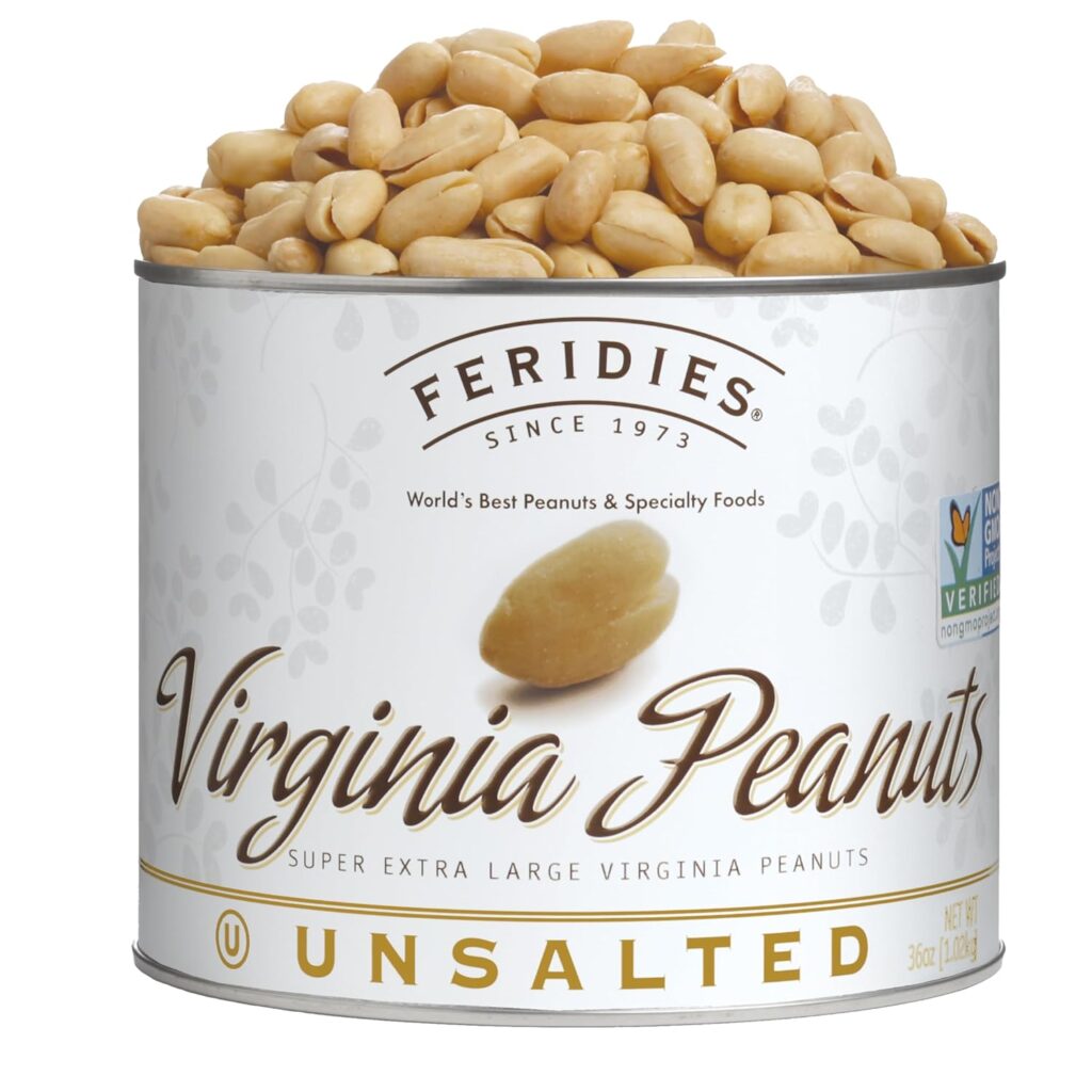 Virginia peanuts unsalted product.