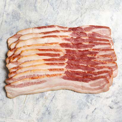 Thick bacon strips.